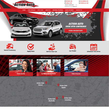 custom auto dealer website