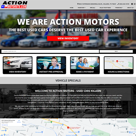 custom auto dealer website