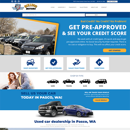 custom auto dealer website