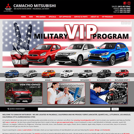 custom auto dealer website