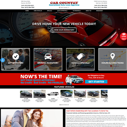 custom auto dealer website