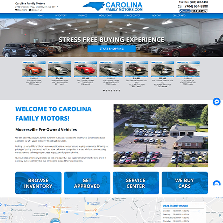 custom auto dealer website