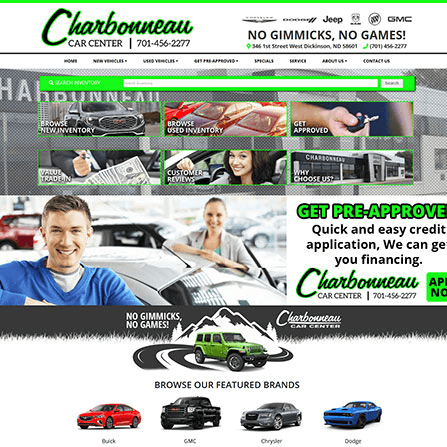 custom auto dealer website