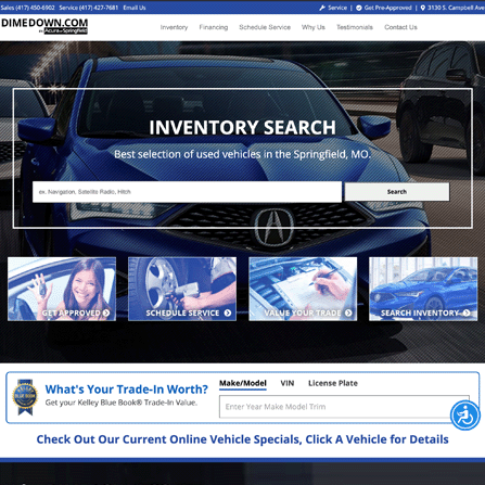 custom auto dealer website