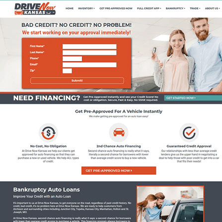 custom auto dealer website