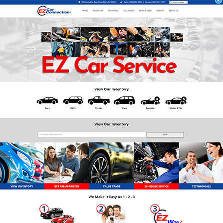 custom auto dealer website