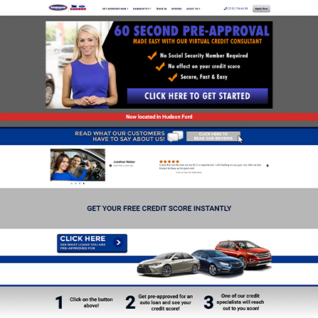 custom auto dealer website