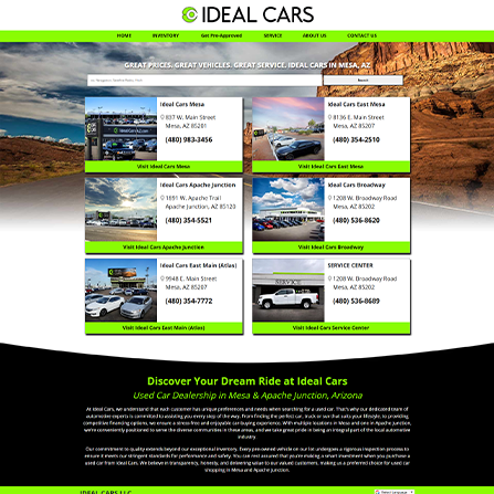 custom auto dealer website