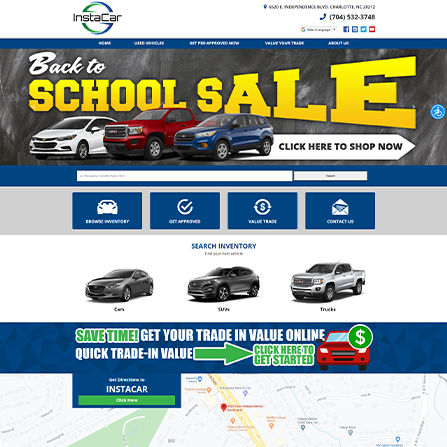 custom auto dealer website