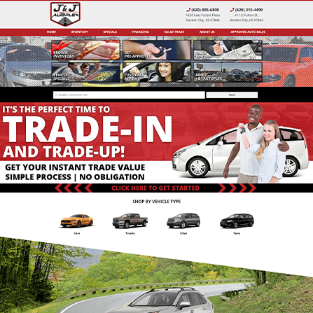 custom auto dealer website