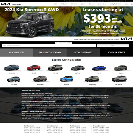 custom auto dealer website