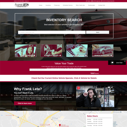 custom auto dealer website