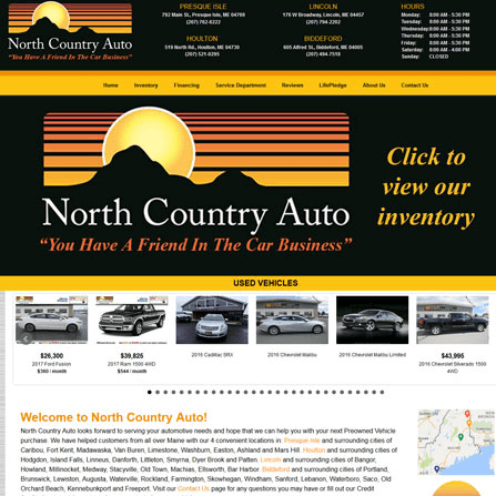 custom auto dealer website