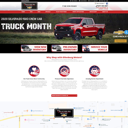 custom auto dealer website