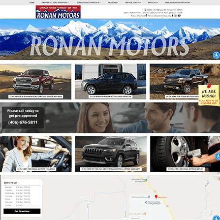 custom auto dealer website