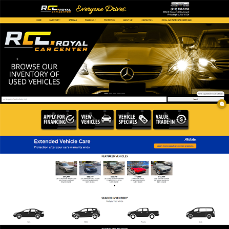 custom auto dealer website