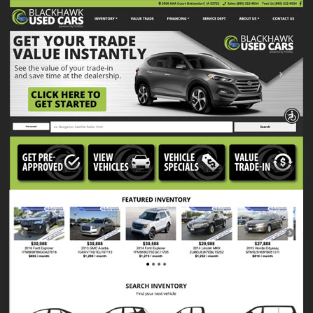 Template Dealership Website