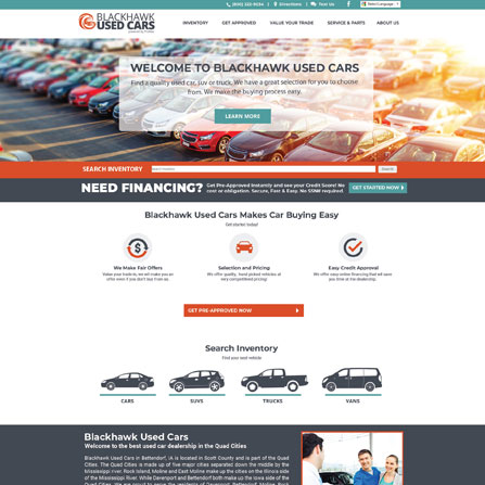 Template Dealership Website