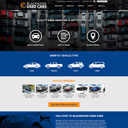 Template Dealership Website