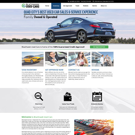 Template Dealership Website