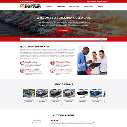 Template Dealership Website