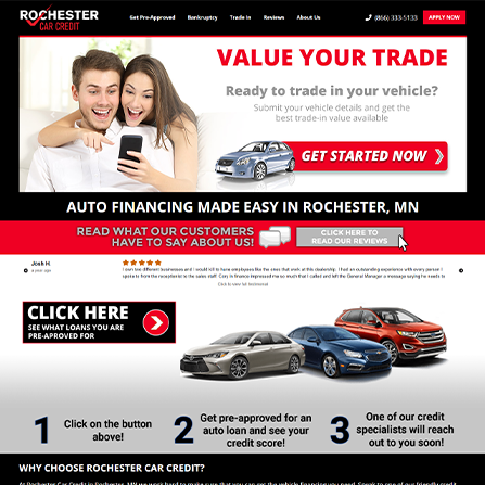 custom auto dealer website