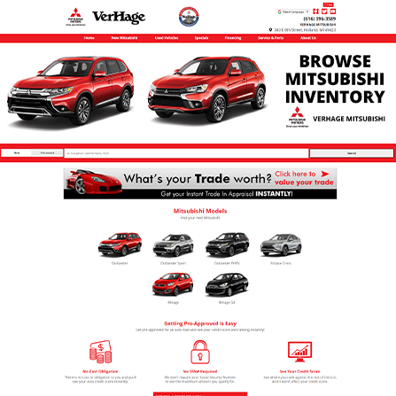 custom auto dealer website