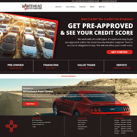 custom auto dealer website