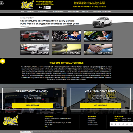 custom auto dealer website